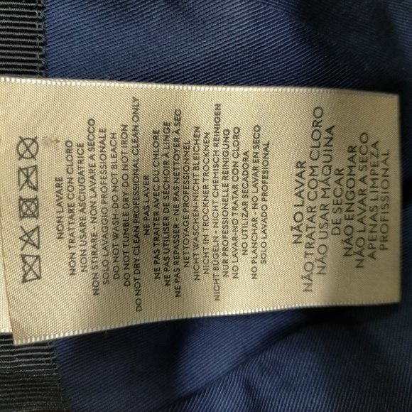 100% Authentic Gucci Cap GG Canvas Sherry Line Navy Blue Polyester - Picture 8 of 9